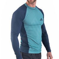 Meilleures ventes Grapple Master Rashguard MMA léger pour homme en Spandex/Polyester, couleur unie, manches longues, compression, personnalisable