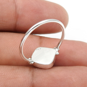 Bague en forme de coussin en argent sterling 925 avec pierre précieuse en malachite verte naturelle pour femme et fille, bijoux faits à la main, prix d'usine en gros - Product Image 4