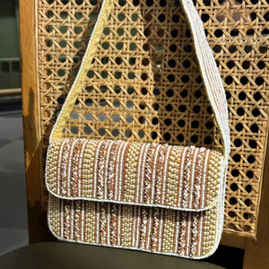 Handmade Beaded Boho Style Professional Trendy Luxury Eco-Friendly <b>Light</b> Weight Shoulder Bags - Product Image 1