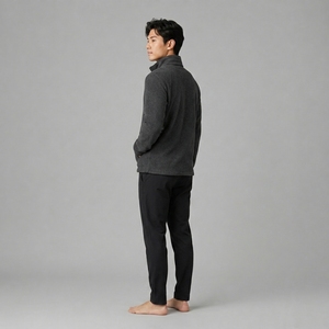 Chaqueta casual de lana para hombre con material suave y cálido, diseño clásico, ajuste cómodo, construcción duradera y calidad premium. - Product Image 3