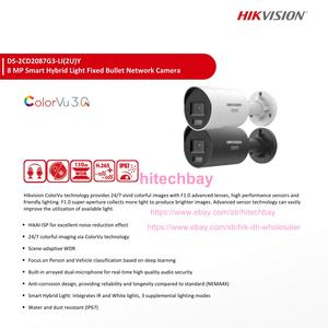 Hik orijinal 8MP Ai 4K ColorVu3.0 AcuSense3.0 dahili mikrofon PoE IP <span class=keywords><strong>Bullet</strong></span> kamera DS-2CD2087G3-LI2UY 2.8mm - Product Image 4