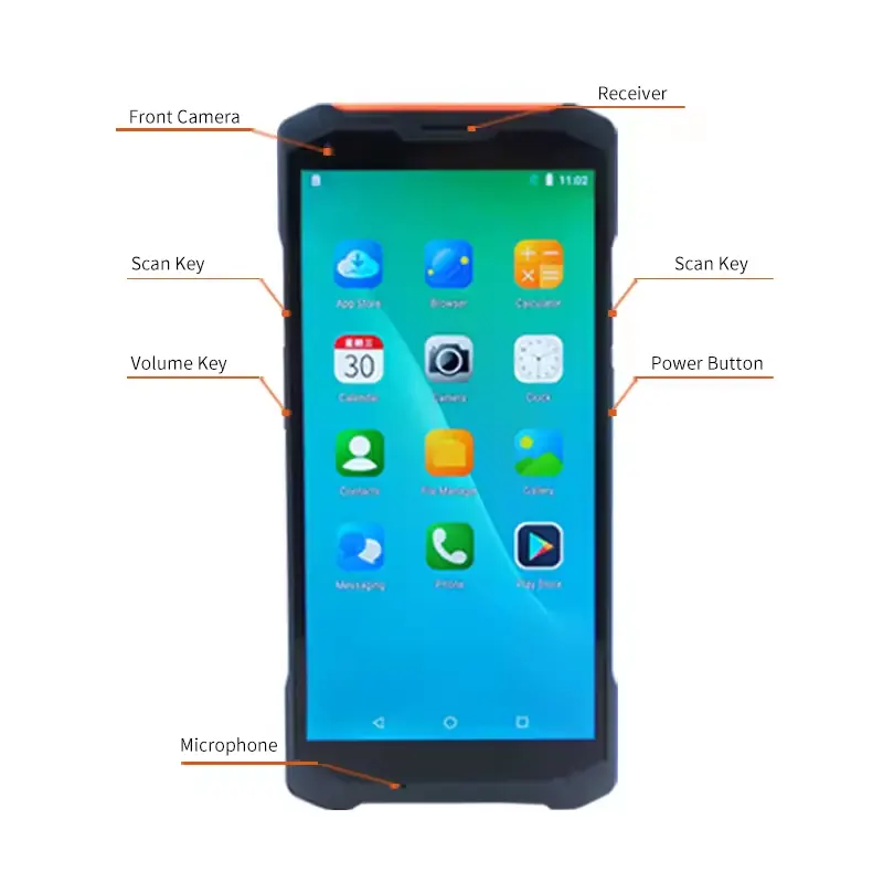 Z1 Werksverkauf 6 Zoll Touchscreen Android System PDA mobiler Datenerhebber Handcomputer NFC QR Barcode Scanner