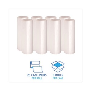 Rollo de 25 unidades Boardwalk Z7660VNKR01 de 60 galones y 38 pulgadas X 60 Pulgadas Revestimientos de Alta Densidad para Contenedores Industriales, Ideales para Almacenes Logísticos - Product Image 4