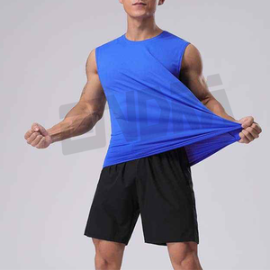 New Boyfriend Fit Men Camiseta sin mangas deportiva de secado rápido Absorbe la humedad Camisa ligera para gimnasio Transpirable Activewear Street Look - Product Image 1