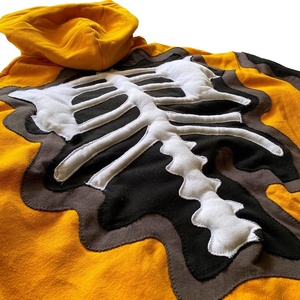 2024 Unisex Pullover Skeleton Hoodie alta calidad Streetwear moda en relieve bordado venta al por mayor sudaderas hombres invierno - Product Image 6