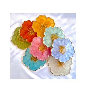 Latest Quality Epoxy Resin Tea Coaster Eco Friendly Placemats <b>Dinner</b> Party <b>Table</b> Top Decor Coasters Top Demanding - Product Image 4