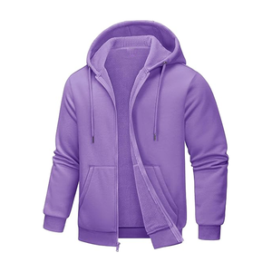 Sweat-shirts et sweats à capuche zippés personnalisés en molleton 100 % coton, respirants, à séchage rapide, pour l'hiver, style streetwear, unisexe, vente en gros - Product Image 2
