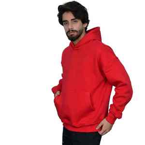 <b>hoodies</b> 2026 High Quality Wholesale Unisex 100% Cotton Fleece Red Color Pullover <b>Hoodies</b> Custom Logo <b>Black</b> <b>Plain</b> Blank <b>Men</b> <b>Hoody</b> - Product Image 4