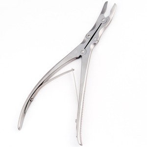 Abrazadera ortopédica manual Instrumentos quirúrgicos Calidad Acero inoxidable Hueso Rongeurs Fórceps 8 mm X 24 cm Categoría de titanio - Product Image 1