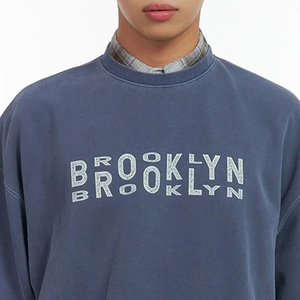 Sudadera de Hombre con Cuello Redondo y Mangas Largas, Material de Algodón/Poliéster, Precio de Fábrica, con Diseño de Logotipo Personalizado, Corte Holgado, Estilo Casual 2026 - Product Image 2