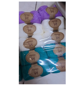 Hot bán tốt nhất Chunky Crafted tốt pha trộn nón Crochet sợi len bé <span class=keywords><strong>Alpaca</strong></span> - Product Image 1