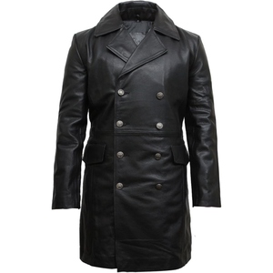 Chaqueta Clásica de Cuero de Oveja para Hombre, Chaqueta de Invierno Elegante de Cuero Genuino - Product Image 1