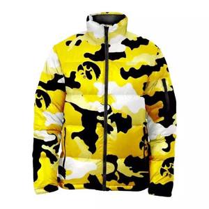 Camo Design High Street Style Ropa de hombre Chaquetas de hombre 100% Poliéster Nylon Diseño de servicio OEM Chaqueta acolchada personalizada 2025 - Product Image 1