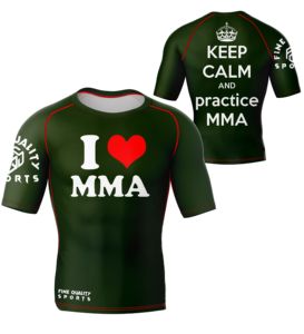 T-shirt de compression MMA à manches courtes personnalisable avec logo pour hommes, respirant pour adultes, entièrement sublimé - Product Image 1