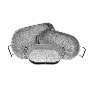 Bandeja de servicio con acabado de latón de primera calidad al por mayor, Juego de 2 bandejas de suministros de comida de decoración de granja de forma y tamaño personalizados - Product Image 5