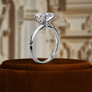 Anillo de Compromiso Solitario con Diamante Cultivado en Laboratorio, Corte Princesa, 1 Quilate, Certificado IGI, Oro Amarillo de 14k, Anillo de Bodas para Regalo de Aniversario - Product Image 4