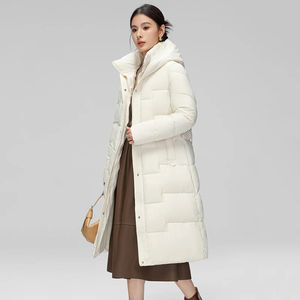 Custom Men and Women's Long Sleeve Shiny Breathable Winter Puffer Jacket with <b>Bamboo</b> <b>Fiber</b> Lining and Zipper Closure - Product Image 2