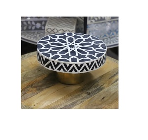 Nuevo estilo hecho a mano hueso incrustaciones pastel soporte al por mayor exportador herramientas para hornear diseño moderno hueso incrustaciones pastel soporte - Product Image 1