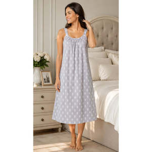 Evolove X Venus Women's <b>Sleeveless</b> Short <b>Nighty</b> Soft Lightweight Geometric Sleepwear - Product Image 1