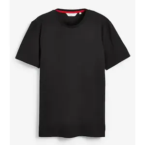 Men's Round Neck Short Sleeve Tshirt Latest Summer New Fabric Knitwear Solid Color Spliced Loose Size Business Casual Top