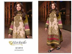 Venta al por mayor de algodón pakistaní Dupatta para fiesta-Use una colección elegante de trajes paquistaníes disponibles - Product Image 2