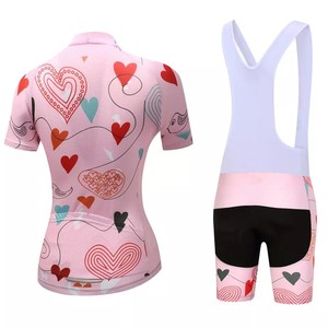 Camisetas de ciclismo para mujer de la mejor calidad 2022, camisetas de poliéster con estampado de sublimación personalizables, ropa de ciclismo para niñas OEM - Product Image 2