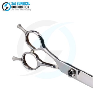 Tijeras de afeitar de lujo para el cuidado de mascotas, cuchillas recubiertas de titanio, mango de corte de diamante, Manual de acero inoxidable para Calidad de salón Premium - Product Image 5