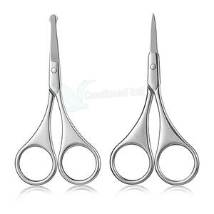 Ciseaux de pilosité faciale au design personnalisé Ciseaux de pilosité faciale de qualité supérieure Ciseaux de pilosité faciale au style unique - Product Image 1