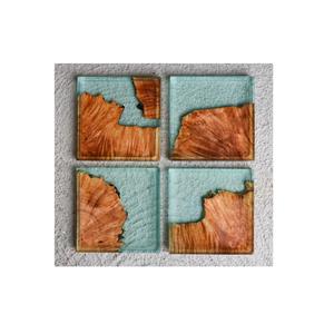 Sous-verres en bois d'acacia de mangue naturelle disponibles de différentes conceptions et formes en gros et prix d'usine d'Inde - Product Image 6