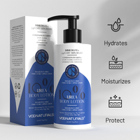 Lotion corporelle hydratante à 10 % d'urée, marque privée, hydratation intensive 24h, exfolie la kératine rugueuse, soulage les démangeaisons, la peau sèche et les pellicules