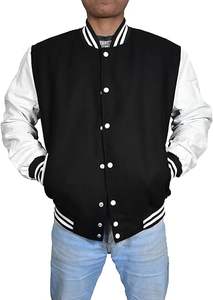 <b>Men's</b> Versity College <b>Jackets</b> Latest OEM Custom <b>Men's</b> Plus Size <b>Baseball</b> <b>Jacket</b> Long Style Varsity Embroidery Leather <b>for</b> Winter - Product Image 6