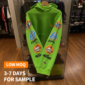 Felpa con Zip da Uomo Personalizzata con Logo, Lavaggio Acido <span class=keywords><strong>Vintage</strong></span>, <span class=keywords><strong>Oversize</strong></span>, Effetto Consumato, Alta Qualità, Pesante, 100% Cotone, con Strass - Product Image 1