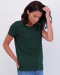 T-shirt personnalisé pour femme, 100 % coton, écologique, coupe ajustée, respirant et anti-boulochage - Product Image 6