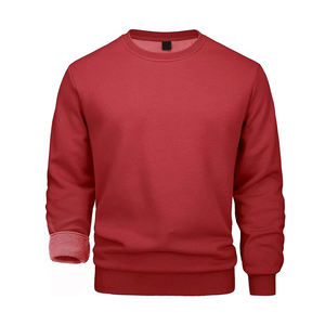 Nuevo patrón sudadera básica mezcla de algodón peso ligero transpirable tela logotipo personalizado calle moda sudadera para hombres - Product Image 5
