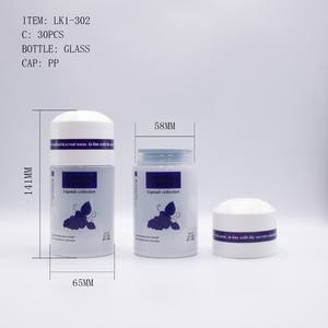 Di alta qualità vuoto trasparente Capsule bottiglie di vetro pillole di vitamina medica compresse flacone per la cura <span class=keywords><strong>della</strong></span> salute integratore di prodotti - Product Image 4