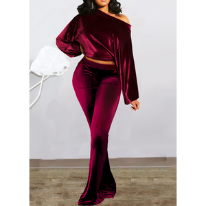 Custom LOGO Fall Winter 2024 Velvet <b>Tracksuits</b> Two Piece Set <b>Women</b> Hoodie Sets 2 Piece <b>Velour</b> Jogger Set Sweat Suits - Product Image 5