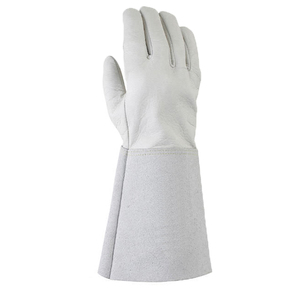 Guantes industriales a prueba de calor para trabajo de soldadura MIG Guantes de soldadura de cuero para construcción MIG resistente Guantes MIG - Product Image 3