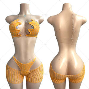 <b>Women</b> Dance Club <b>Suits</b> <b>Sparkly</b> One Piece Jumpsuits Shiny Metallic Nightclub Wear for Party <b>Women</b> - Product Image 1