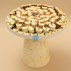 Bandejas para servir de concha de fregona de vacaciones de Ramadán más vendidas Soporte para pastel de nácar de alta calidad hecho a mano en Vietnam - Product Image 2