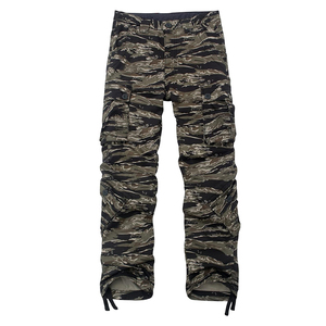 กางเกงคาร์โก้หลายกระเป๋ากางเกงแฟชั่นลำลองสำหรับผู้ชาย - Product Image 1