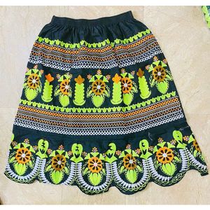 Wholesale Custom Made New Trendy Floral Embroidery Short <b>Skirt</b> for Women Breathable Elastic Waist <b>Pleated</b> <b>Mini</b> Streetwear Floral - Product Image 2