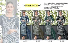 Trajes de Pantalón Palazzo para Mujer, Trajes de Lawn Pakistaníes, Trajes de Diseñador de Lawn, Trajes de Faux Georgette para Mujer, Ropa India y Pakistaní - Product Image 6