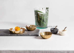 Lot de 2 bols à nourriture en métal de forme personnalisée, faits à la main, de grande taille, parfaits pour les événements de mariage, prix de gros - Product Image 3