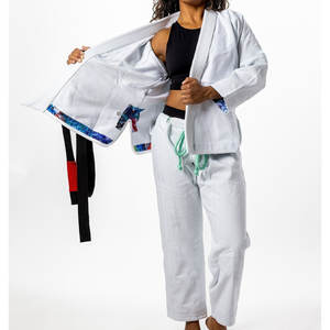 Uniforme de Taekwondo ligero y transpirable para mujer con estampado personalizado, impermeable, antideslizante, Karate Dobok para entrenamiento de Judo Jiu-Jitsu - Product Image 3