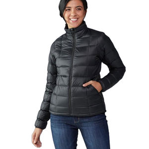 Veste polaire d'hiver en duvet synthétique personnalisée fermeture à glissière respirante et imperméable à col montant grande taille pour femmes - Product Image 1