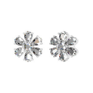 ต่างหูเม็ดเดี่ยวลายดอกไม้มอยส์ซอไนต์950พรีเมี่ยมได้รับการรับรอง IGI ทันสมัยการออกแบบเครื่องประดับชั้นดีที่ทำขึ้นเพื่อความสวยงามยอดเยี่ยม - Product Image 2