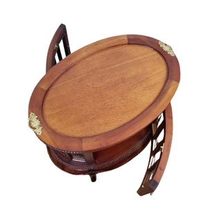 Antique Reproduction Coffee Table Furniture with Wooden Serving Board Tray Luxurious Center Table Tea Table in Competitive Price - Product Image 4