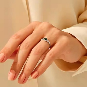 แหวนเพชรมอยส์ซอไนท์แท้ประดับเพชร14K แหวนหมั้นทองสำหรับผู้หญิงของขวัญเครื่องประดับสำหรับวันวาเลนไทน์ - Product Image 6