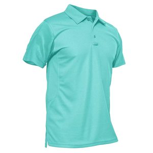 Polos deportivos de poliéster, venta al por mayor, polos de trabajo de manga corta personalizados, camiseta Polo de verano con logotipo personalizado a la moda para hombre - Product Image 4