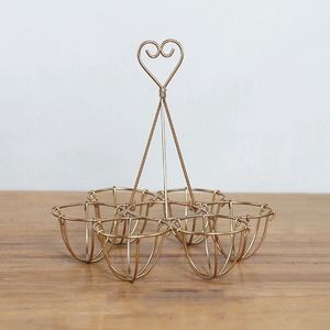 Estante curvo elegante del huevo del hierro Egg Holder con la estructura artística para los interiores modernos y tradicionales de la cocina - Product Image 6